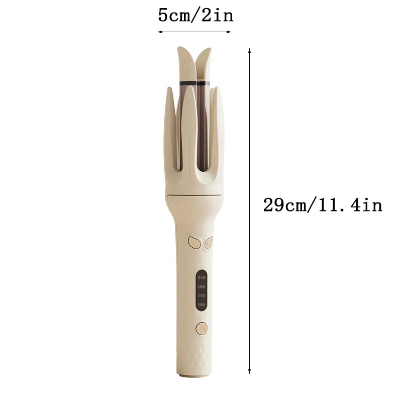 Automatic curling iron, 28 mm barrel, 4 temperature modes, negative ion generator, smart timer and sensor（US Plugs）