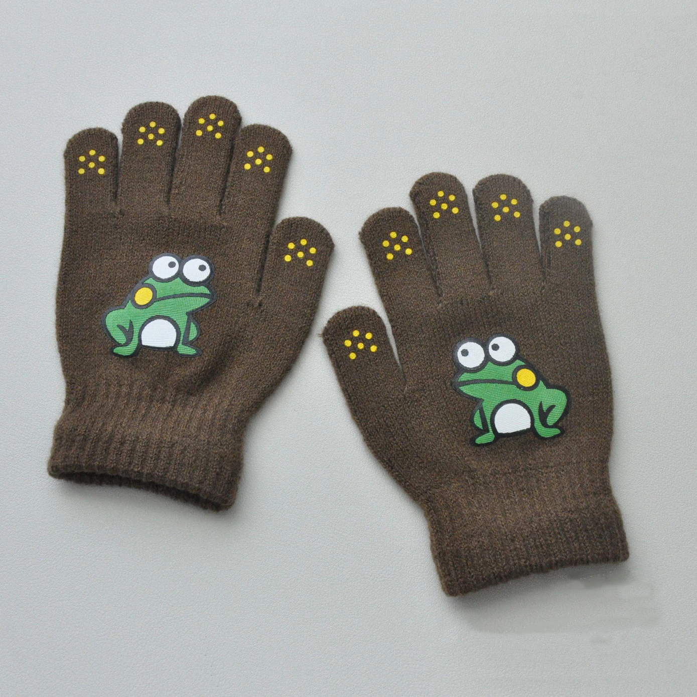 Children Knitted Gloves Mittens For 5-12Y Baby Students Winter Outdoor Cycling Skiing