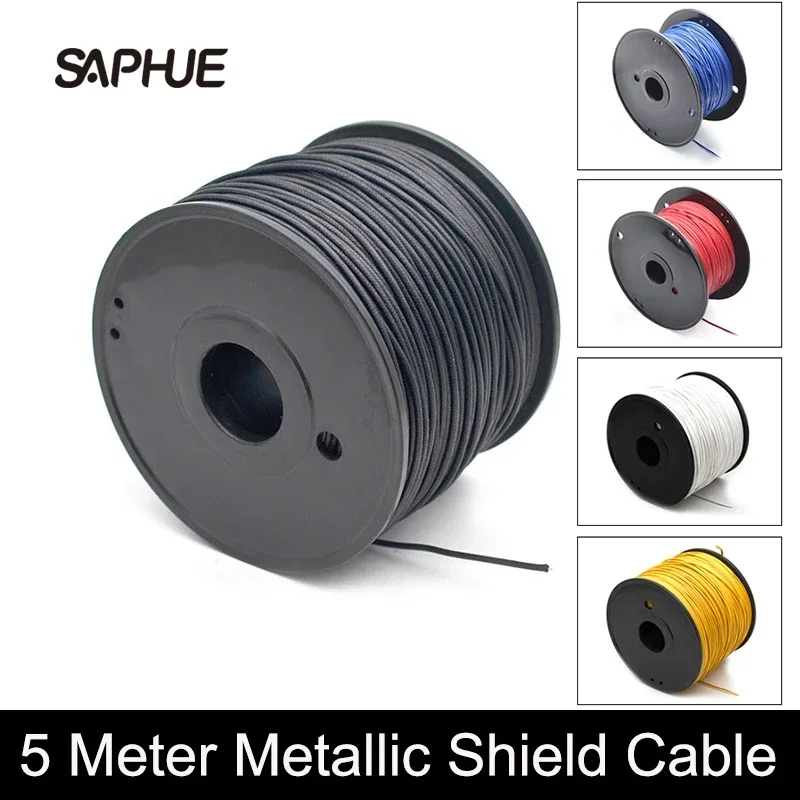 Cloth Covered Waxed Vintage Style Pushback Guitar Wire Guitar Cable 5 Meter