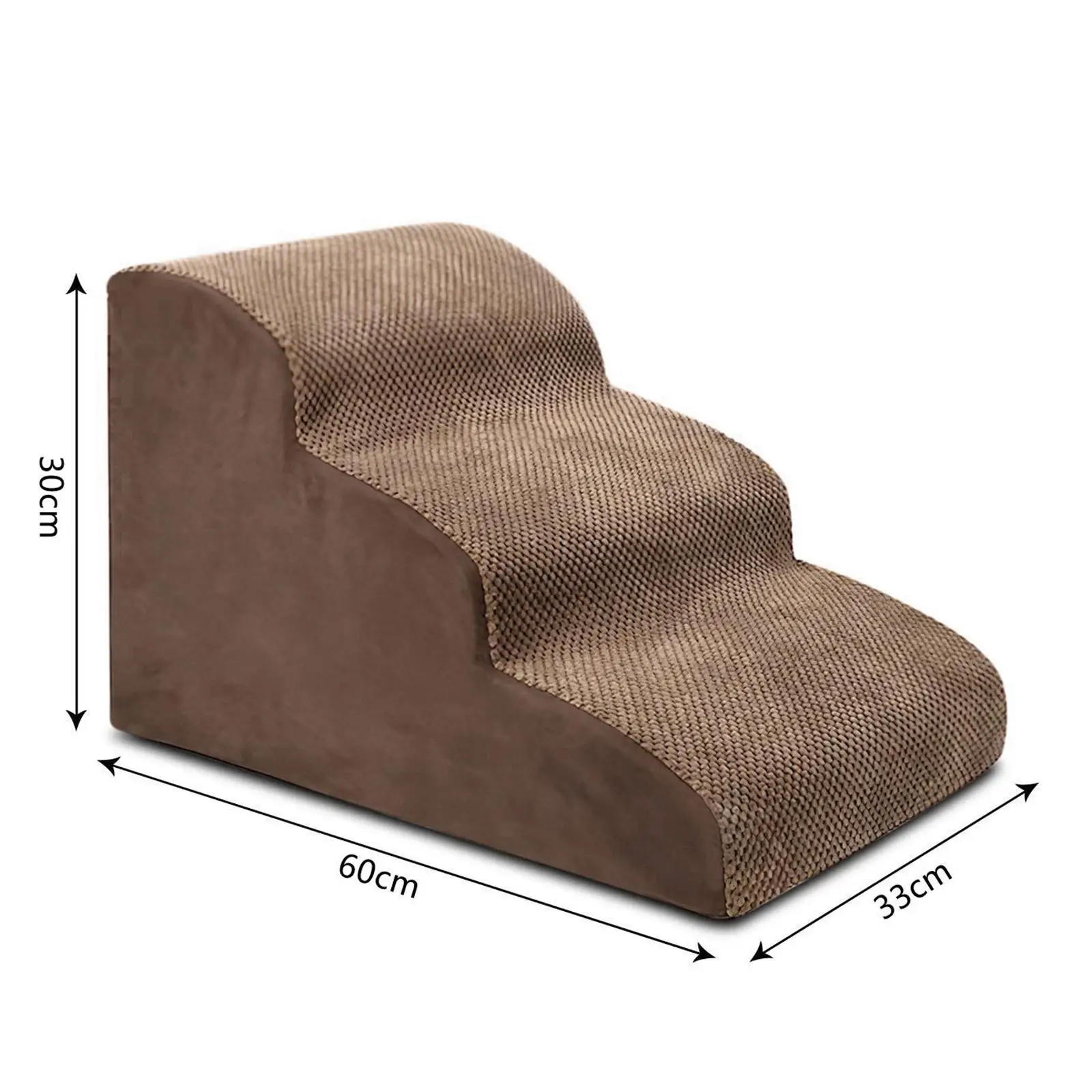 3 Steps Pet Stair Small Animals Anti Slip Ramp Dog Cat Ladder for Climbling Bed Sofa Tall Couch Cars Pet Supplies pet ramp stairs