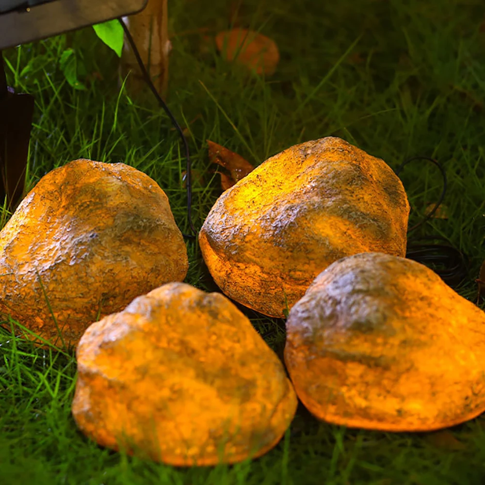 4-in-1 Rasen Lampe Solar Led Licht Outdoor Wasserdicht Landschaft für Garten und Gemüse Patch Land Haus Dekor_voghion.com