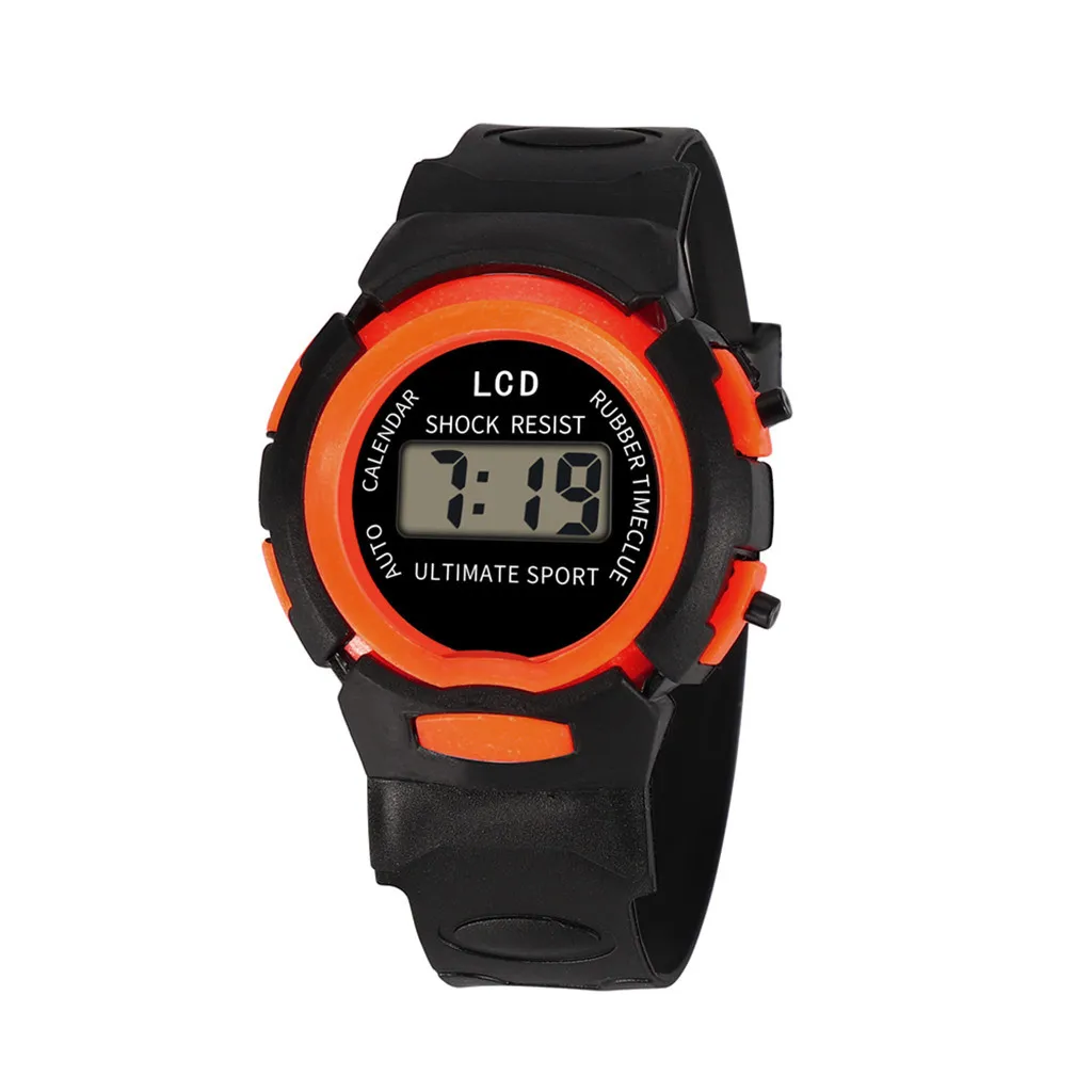 Children Girls Analog Digital Sport LED Electronic Waterproof Wrist Watch 3