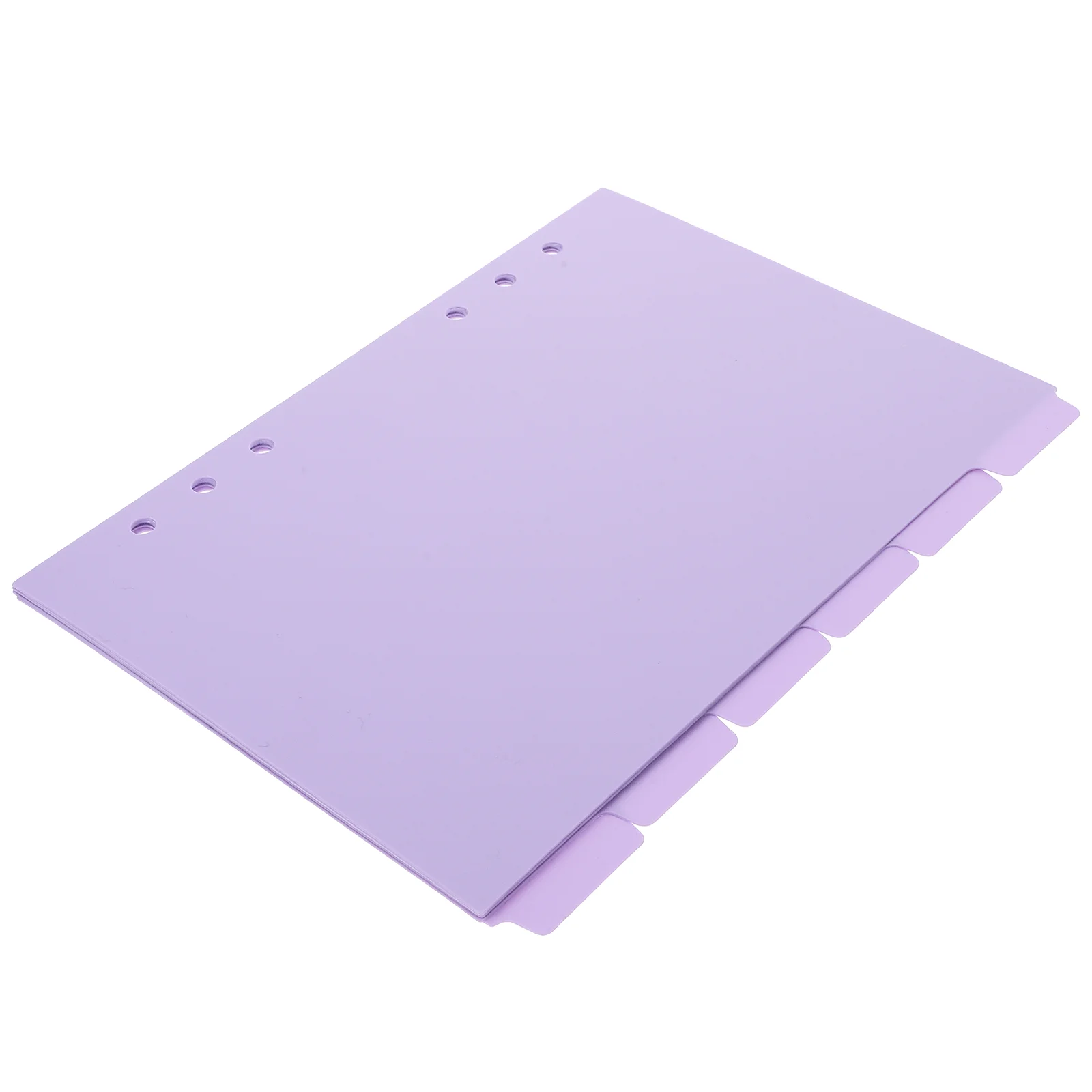 

6Pcs Binder Sheet Dividers Replacement Binder 6-hole Insert Dividers with Tabs