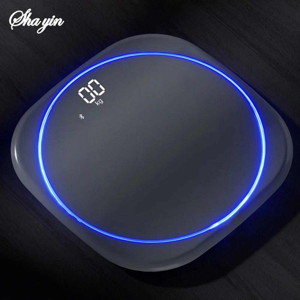 Creative weight scale intelligent home human atmosphere light night light USB weight monitoring