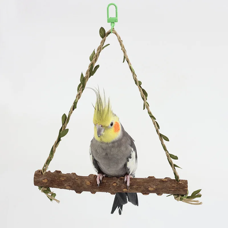 Pepper wood parrot swing toy bird cage swing special hanging ring parrot decompression toy parrot toy bird toy bird swing toy