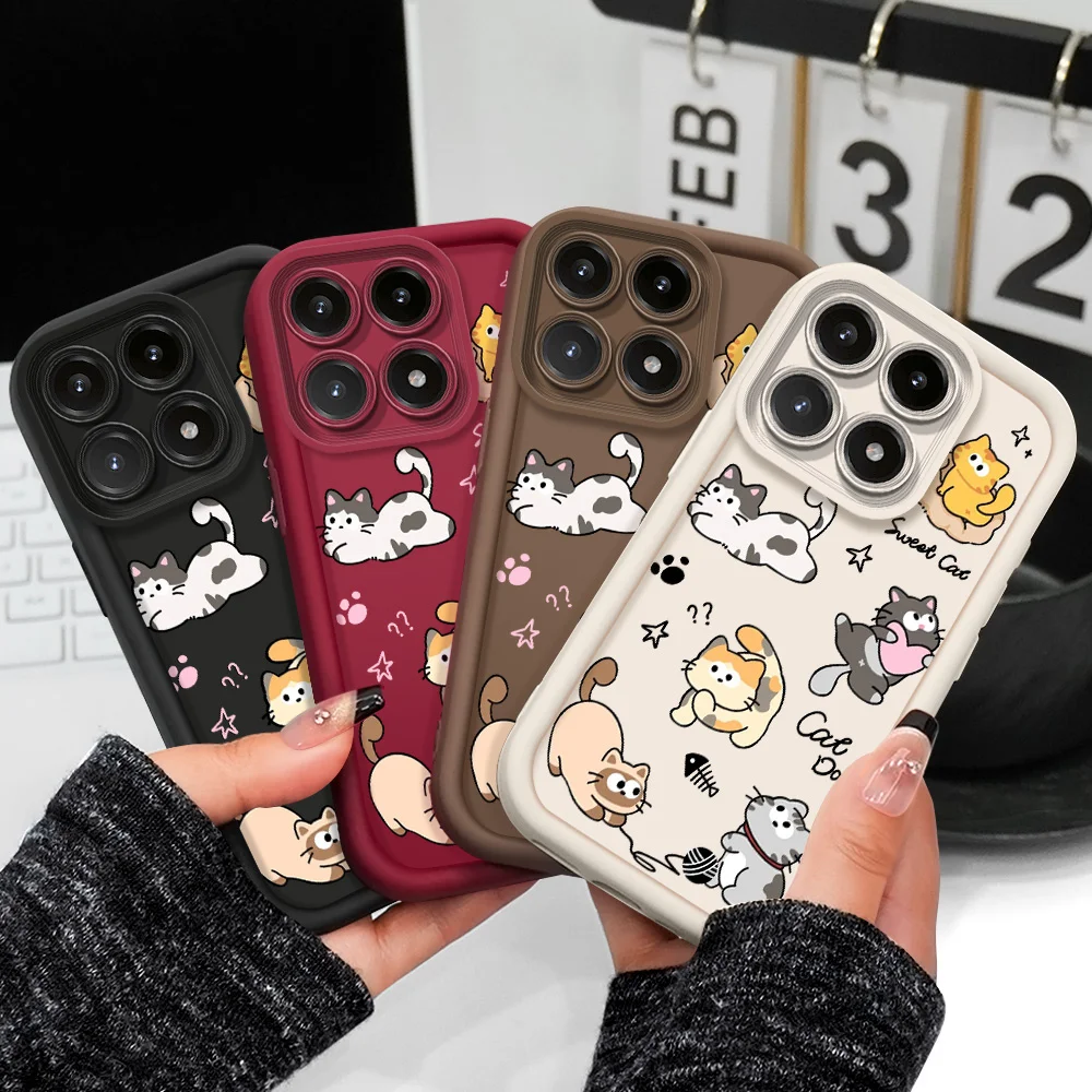 Charming Cat Design Soft Phone Case - Staircase Edition