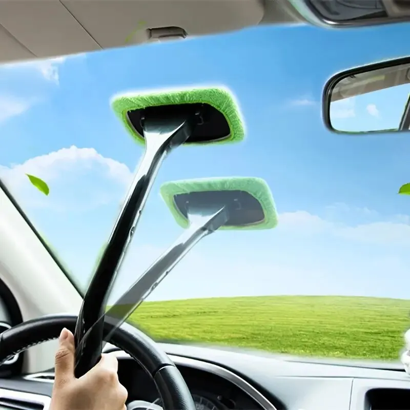 1pc Fenster reinigungs bürsten satz Windschutz scheiben wasch werkzeug Auto wischer Langgriff Autozubehör