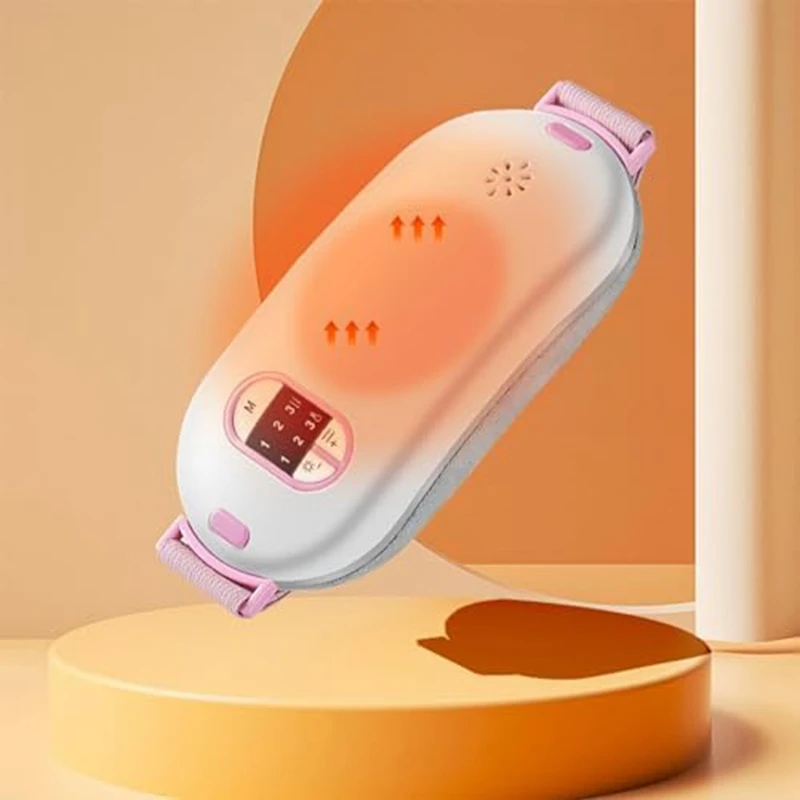 

1 PCS Portable Heating Pad For Stomach Back Pain With 3 Heat & 3 Vibration Massage Modes