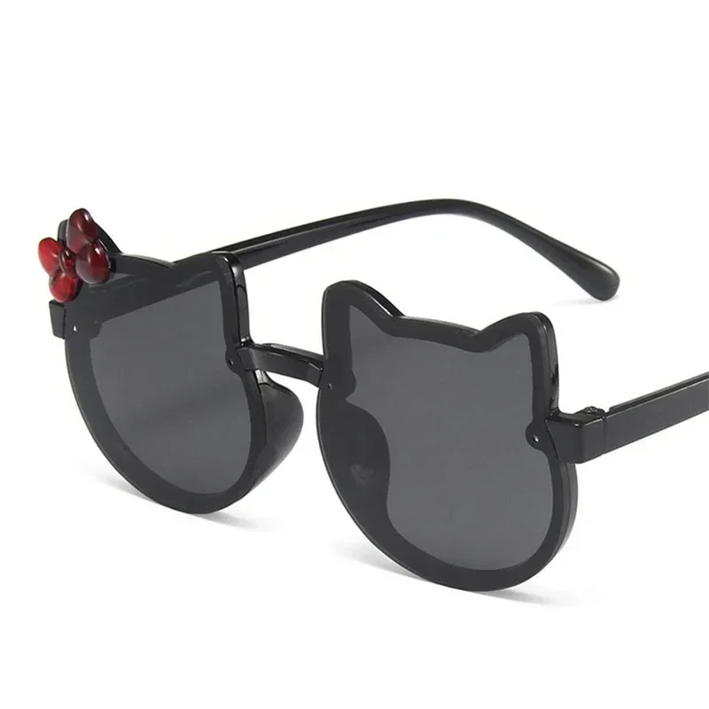 Children sunglasses kids sunglasses fashion sunglasses Kids Sunglasses Girls Boys Shiny Bowknot Sun Glasses Lovely Cat Children Eyewear Fashion Gradient Eyeglasses UV400