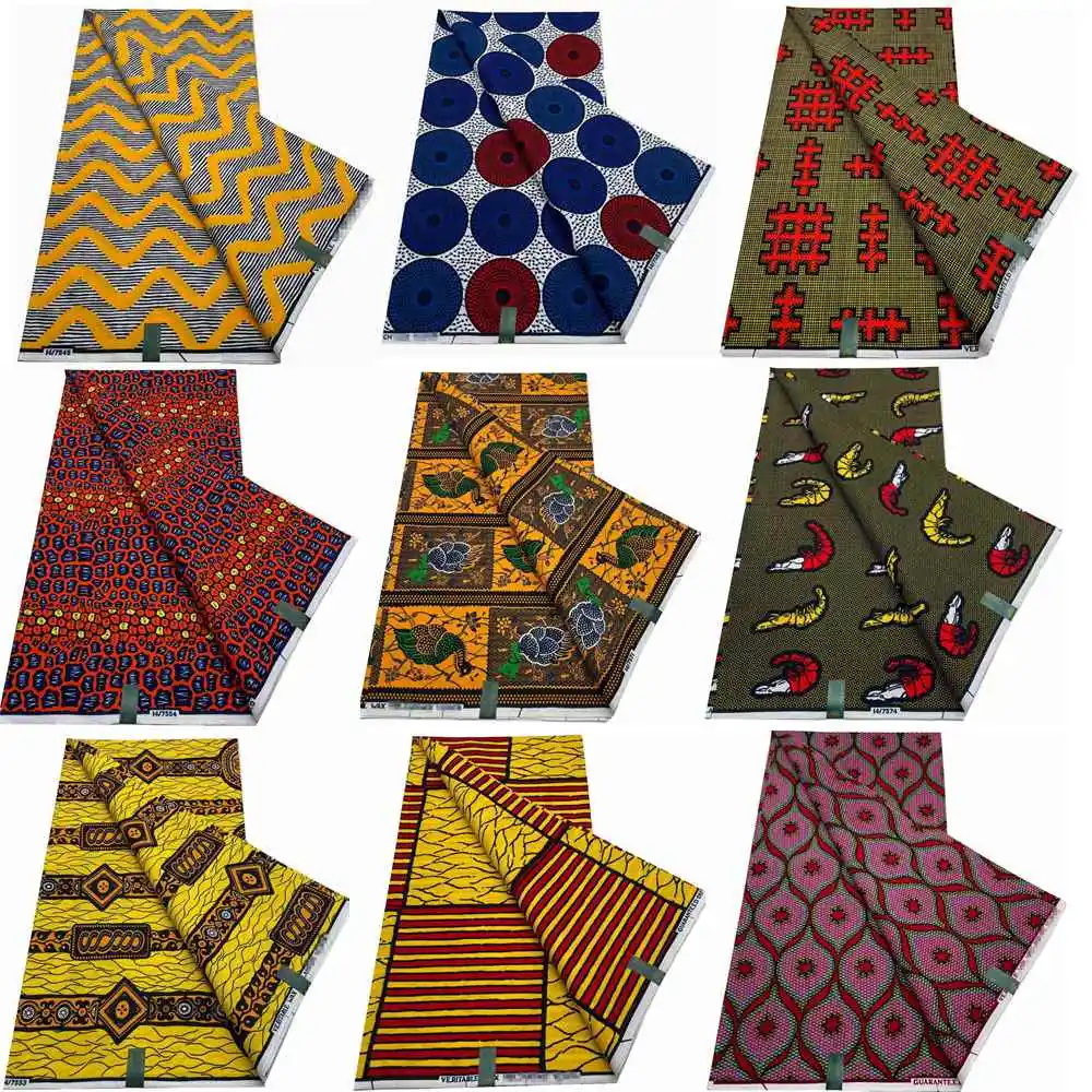 

Veritable Dutch Super-W Guaranteed Super Real Wax Printed Fabric Hollandais Pagne Africa Dress 100% Cotton Wax Pagne Soft Tissu