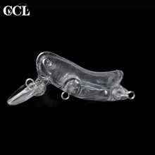 

CCLTBA 15pcs/lot Unpainted Insect Minnow Baits 4.5cm 2.3g Floating Hard Fishing Lures Blanks