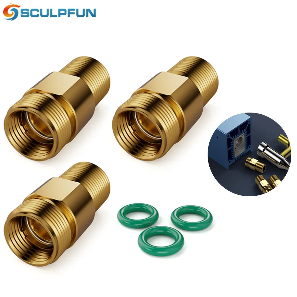 SCULPFUN S10 Laser Lens Set 3Pcs Standard Lens 3 Sealing Rings 2 Acrylic Transparent Anti-Oil And Anti-Smoke Easy To Install