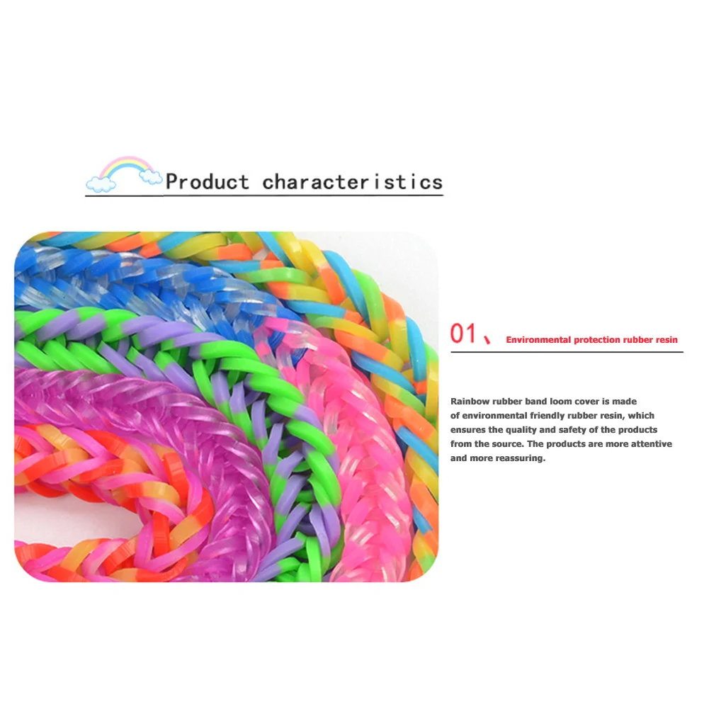 3500+ Rubber Loom Bands Colorful Loom Beads Storage Box Set with  Bead/Charm/Crochet DIY Craft Gifts for Birthday/Christmas