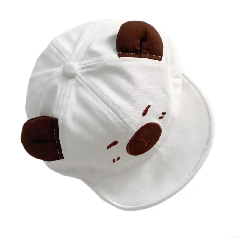 Lovely Capybara Charm Baby Hat Breathable Cotton Duck Tongue Hat Sun Protective Caps for Boys and Girls