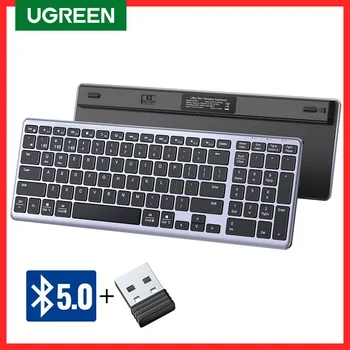 UGREEN 키보드 무선 블루투스 5.0 2.4G 한국어/영어 99 키캡 맥북 아이패드 PC 태블릿용 USB C 충전식 키보드