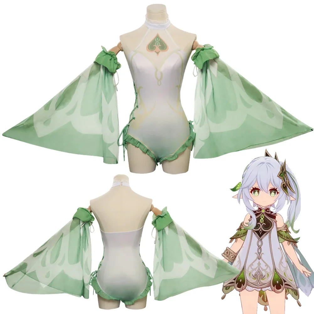 

Nahida Cosplay Sexy Kawaii Swimsuit Summer Women Costume Anime Game Genshin Impact Roleplay Swimwear Bikinis Bathing Suit