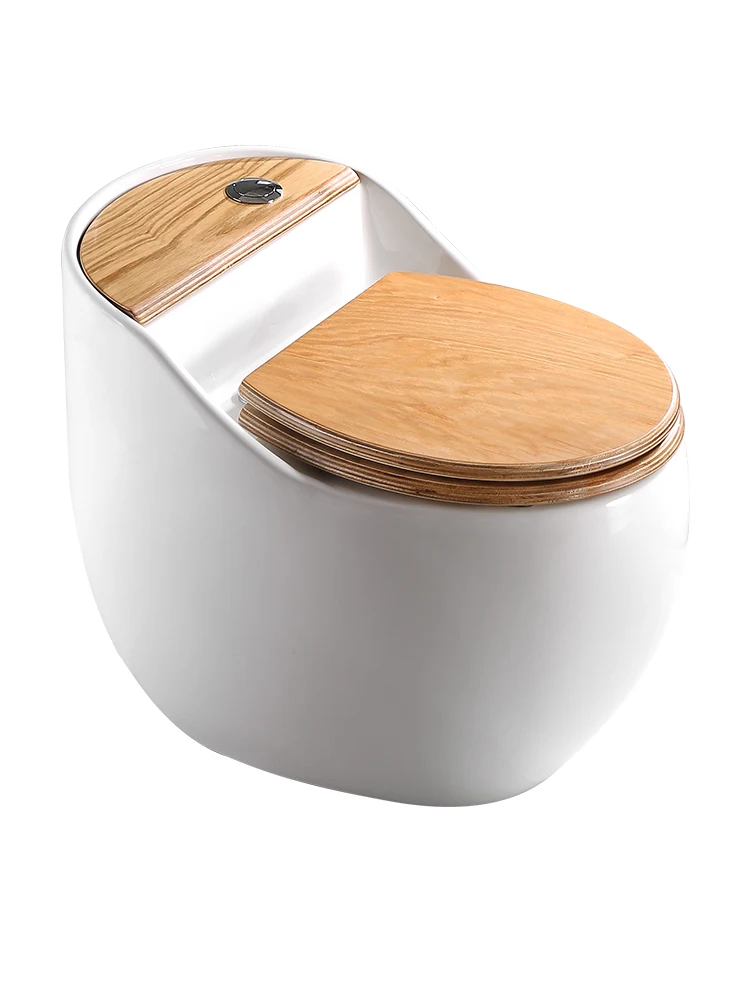 

Palace color wood grain egg toilet siphon small household personality retro toilet toilet toilet G808