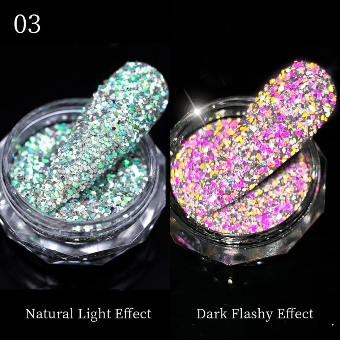 Reflective Glitter Nail Powder