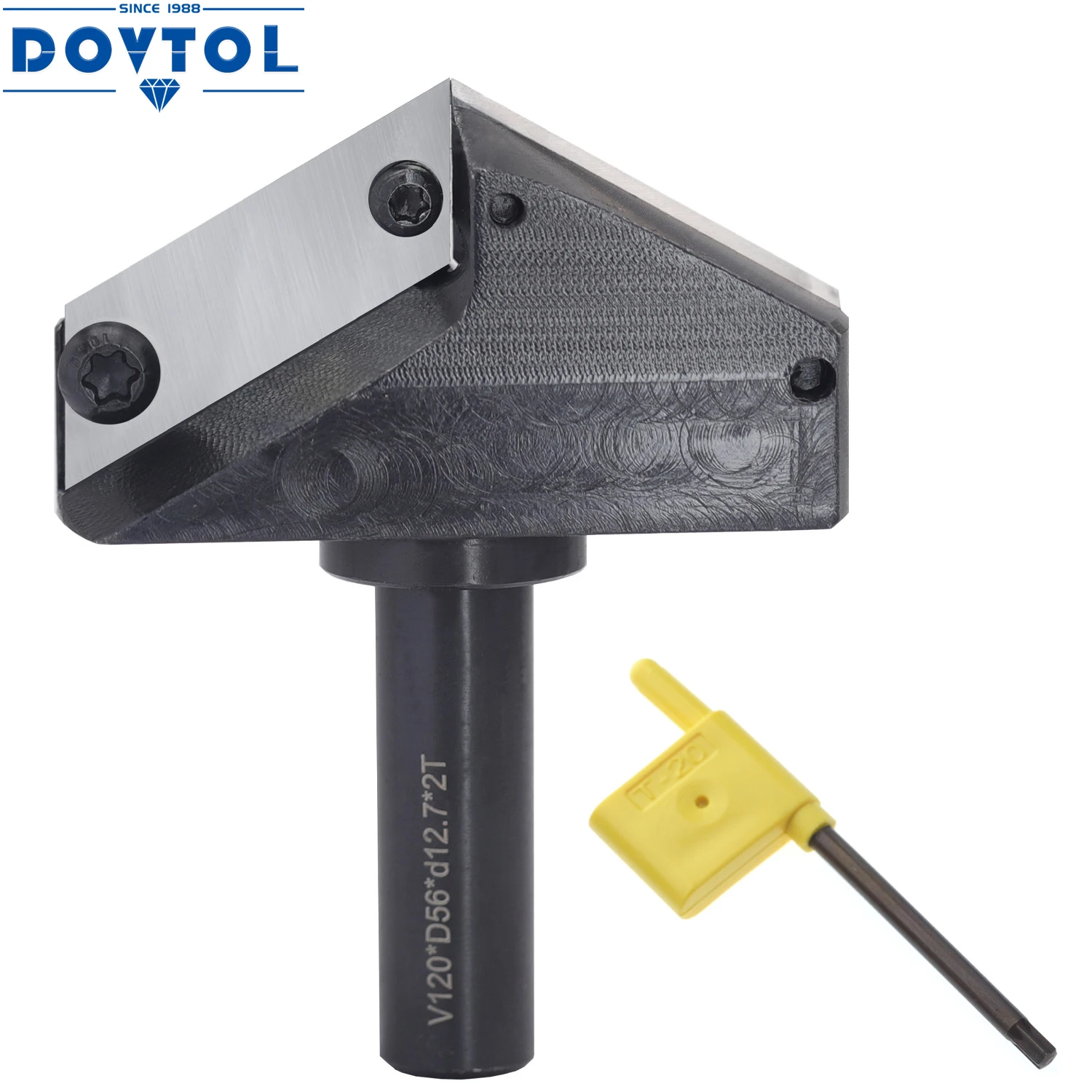 12.7Mm Shank 1/2 "V-Knife Router Bit It Incisione 120 ° Fresa Smussatura Slotting Cutter Slotting Cutter Fresa