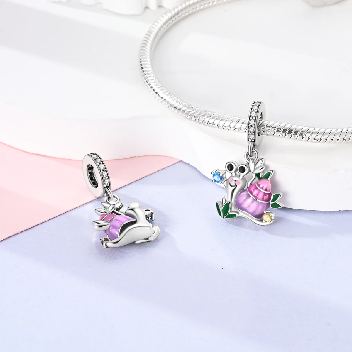 925 Silver Charm Beads Glowing Luminous Firefly Butterfly Pendant fit Bracelet Charm Making Jewelry