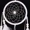 55cm White Dream Catcher Net with Feathers Handmade Wall Hanging Car Ornament Craft Home Decoration Decor Wind Chimes Dropship 5