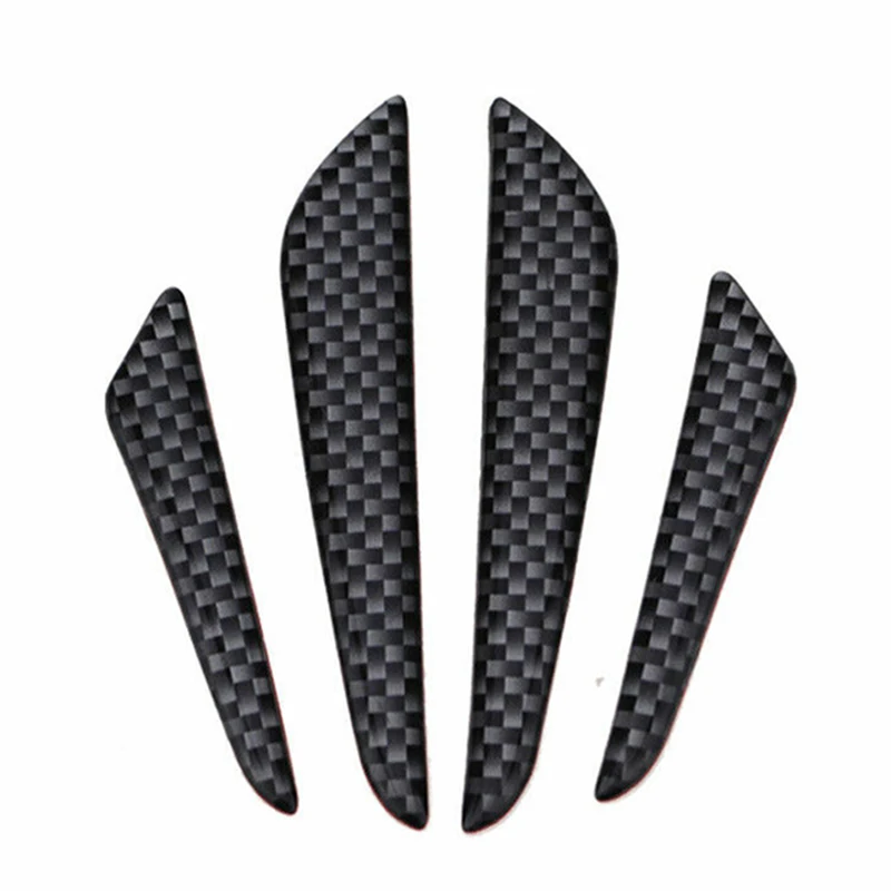 Car Door Edge Guard Strip 4x Anti-collision Trim Carbon Fiber Bumper