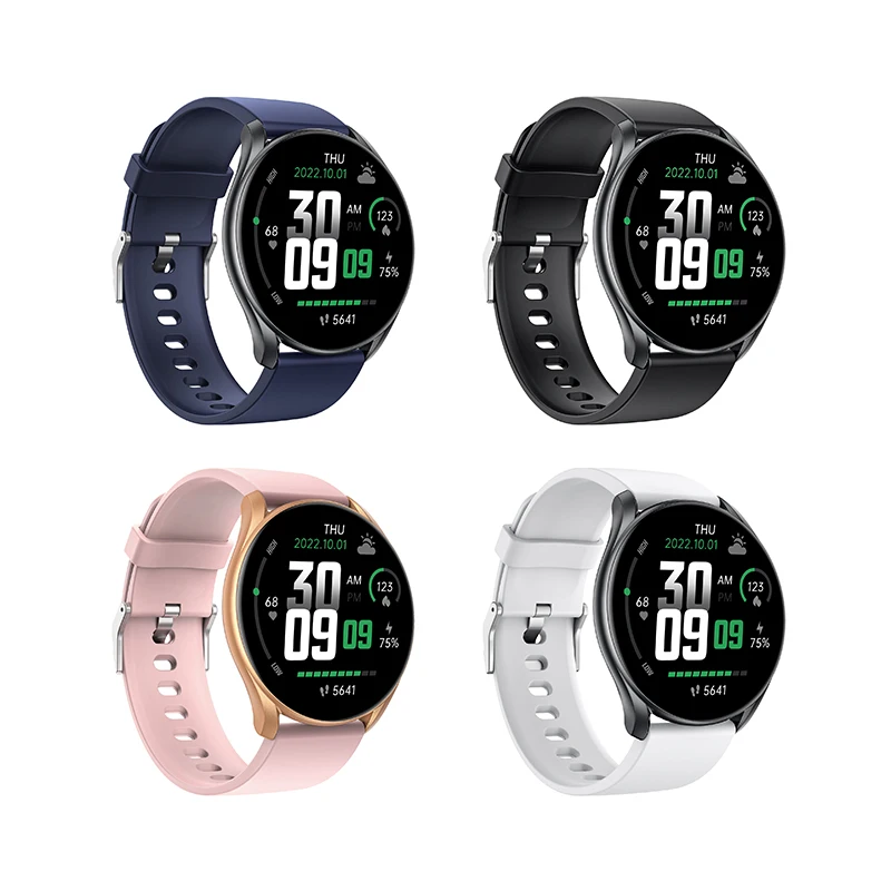 

IP68 Waterproof 1.28 Inch Full Touch Screen Sport Fitness Tracker Round Women Smart Watch