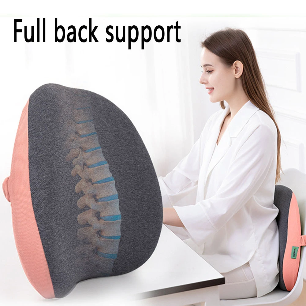 Cojín ortopédico para silla de coche, almohada apoyo para espalda, alivio del dolor, transpirable, para oficina| | - AliExpress