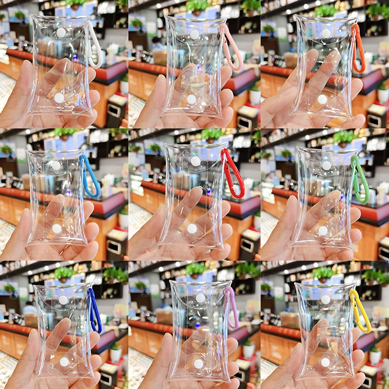 Coin Purse PVC Clear Mini Female Purses Women Kids Girls Key Lipstick Earphone Coin Storage Bags Wallet Pouch