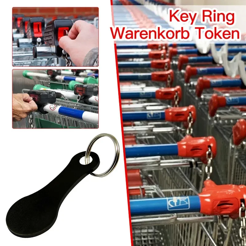 2pcs Cart Shopping Token Keychain