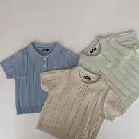 55910-b37500.jpeg Boys Clothing Knitted Polo Shirt Casual Short Sleeve Summer Top