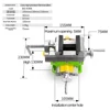 Allsome BG-6368 3-inch Cross-Sliding Vise with Compound Slide for Mill and Drill Press,Cross Slide Drill Press Vise 3