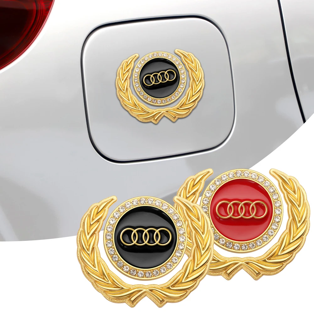 3D Styling Metal Badge Body Trunk Emblem Stickers Decorazione Per Audi A1 A2 A3 A4L Tt Q6 Q7 Q8 B2 8P 8V 8L Rs Rs3 Rs4 Rs5 S7 S8