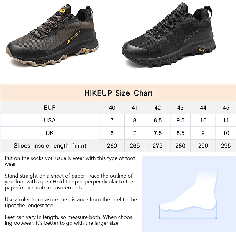 HIKEUP Уличная обувь для бега для мужчин и женщин противоскользящая походная Спортивная Тропа для кемпинга Мужская безопасная обувь удобные треккинговые кроссовки