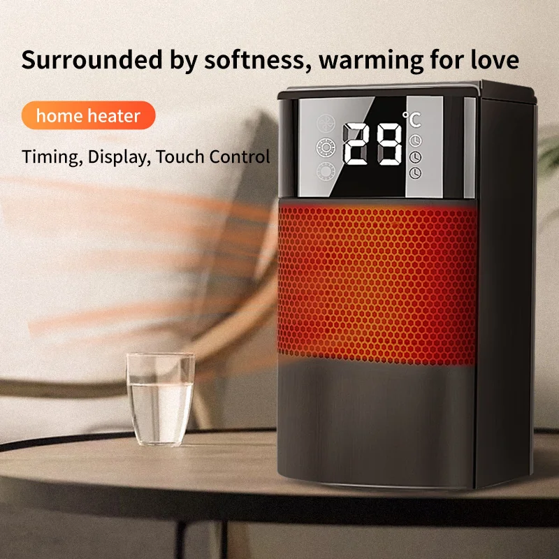 110V 220V 1000W High-end Fan Heater Household Heater Small Solar Mini Bathroom Electricity Saving Heating