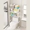 Washing Machine Storage Rack 3 Layers Adjustable Portability Balcony Storage Racks Floor Standing Toilet Bathroom Accessories 4