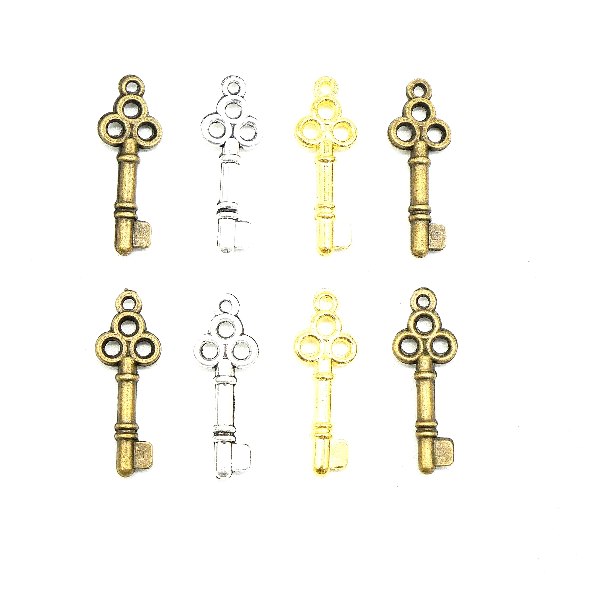 

Wholesale 50 Pieces 20x7x2mm Alloy key Pendant Jewelry Accessories Retro Style Suitable For Craft DIY