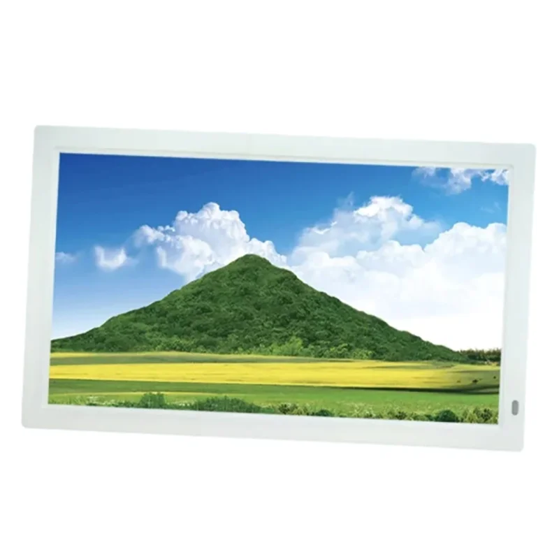 18.5-inch Digital photo frame 1366 * 768 Video Picture Music USB/SD White Digital photo frame Black Gift view 4