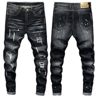 Black Jeans Men Streetwear Cargo Pants Men Jean Homme Slim Baggy Mens Jeans Denim Trousers For Men Korean Fashion Men Clothes 1