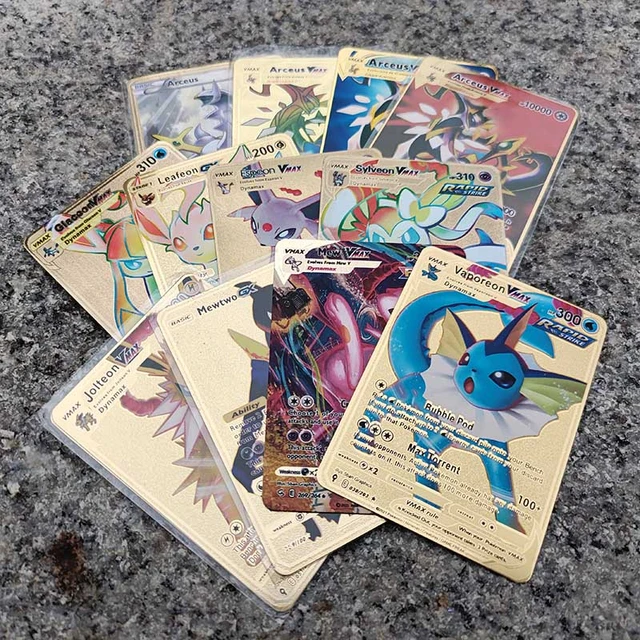 5000 Hp Metal Pokemon Cards Spanish Mewtwo Charizard Pikachu