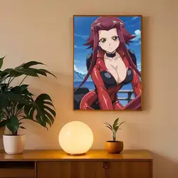 Kallen Code Geass Animated Character Waterproof Art Poster - 50x70cm No Frame (Z4)