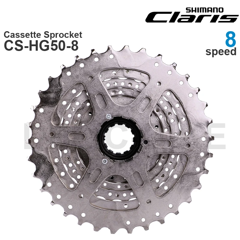 SHIMANO CLARIS - 8-Speed Road Cassette Sprocket CS-HG50-8 1-28T