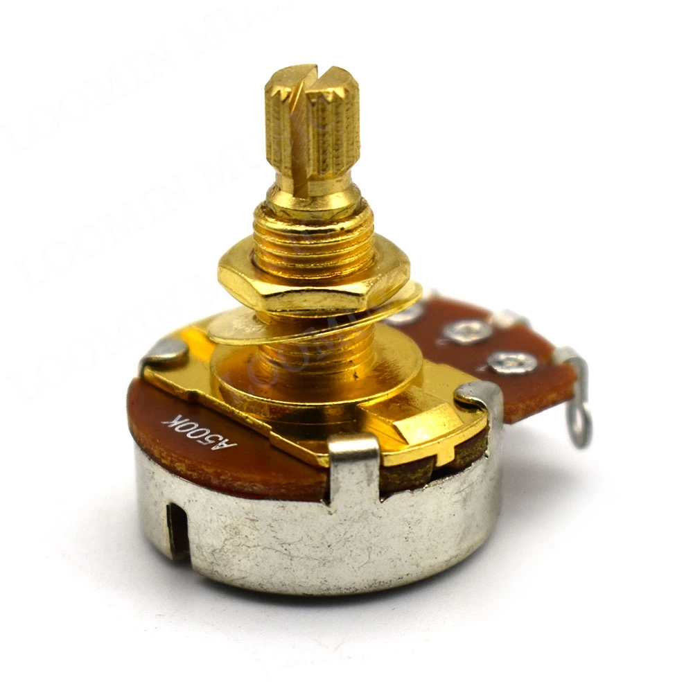 Guitar Potentiometers 2 Pcs 18MM A500K B500K A250K B250K For Guitar Parts guitar potentiometer