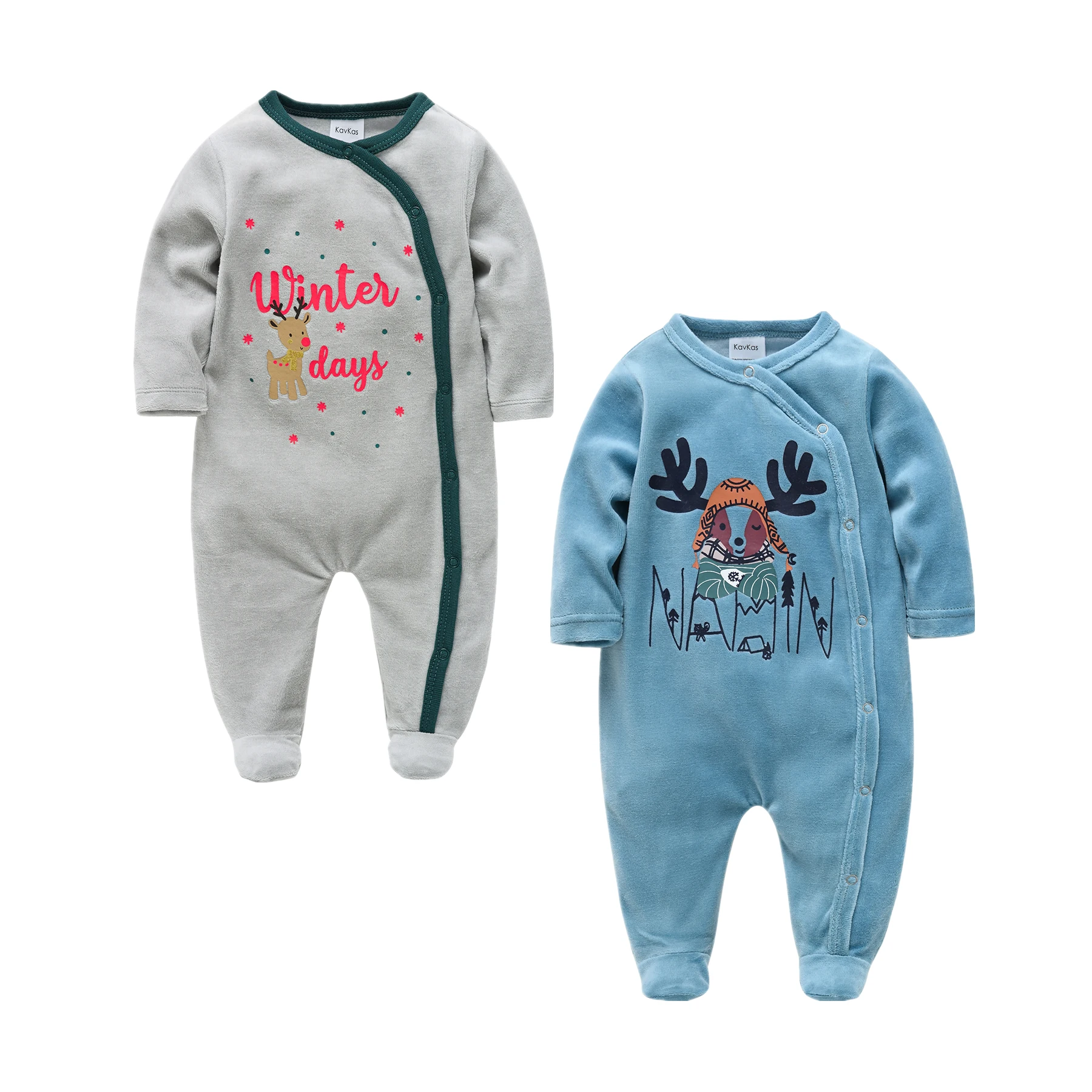0-12Months Baby Pajamas Newborn Girls&Boys Christmas Kids Clothes Long Sheeve 1/2Piece Infant Clothing Pyjamas Overalls Cheap