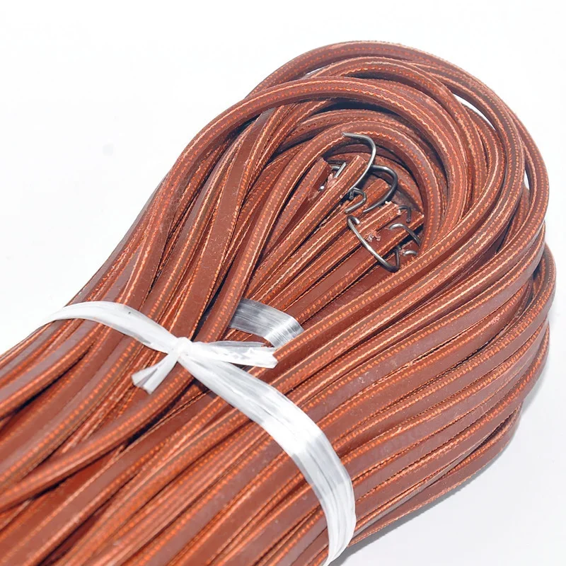 1Pcs/180cm Leather Belt Treadle Parts with Hook for Sewing Machine 4.8mm 5mm 6mm Household Home Old Sewing Machines Accessory