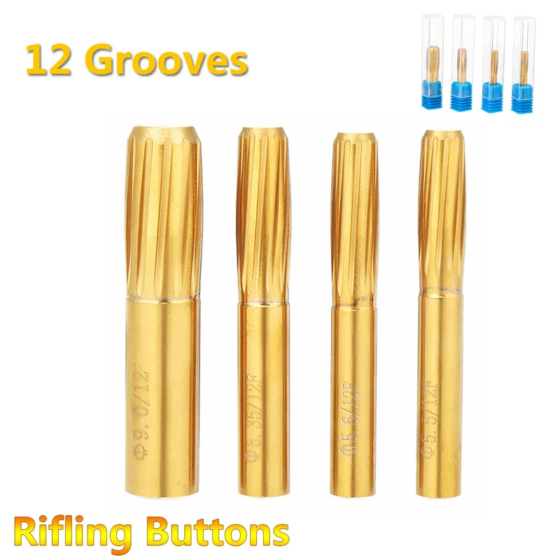 Tanie Nowy przycisk Rifling 5.5mm 5.6mm 6.35mm 9.0mm 12 flety twardego stopu komora