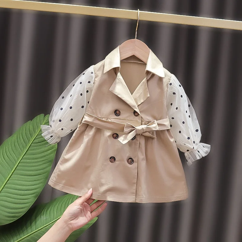 Baby-Clothing-Girls-Coat-with-Belt-Kids-Jacket-Children-s-Spring-Autumn ...
