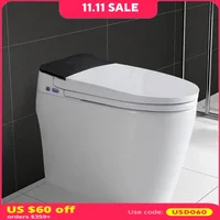 Tankless Toilet，1.28 GPF,Heated Bidet with Dryer&Warm Water,Foot Sensor and Night Light,Auto Flush Open & Close Lid,Smart Toilet 1