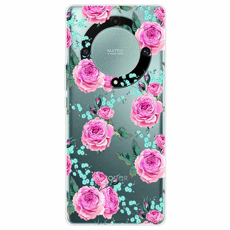 Cartoon Clear Soft Silicone TPU Phone Case for Honor Magic 5 Lite 5G