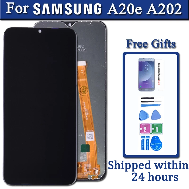 Per Samsung Galaxy A20E Display Lcd Touch Screen Digitizer Assembly A202 A202F Sostituisci Per Samsung A20E Schermo Lcd